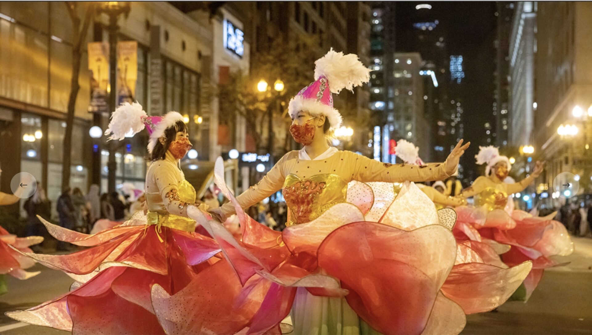 Arts in the Dark Parade Lights Up Downtown Chicago